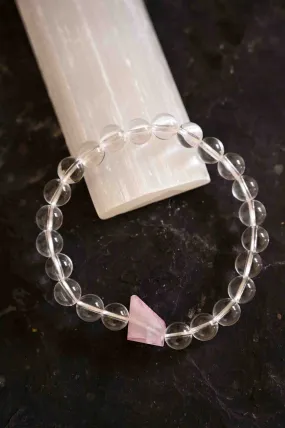 I Follow My Heart Pink Moonstone Bracelet