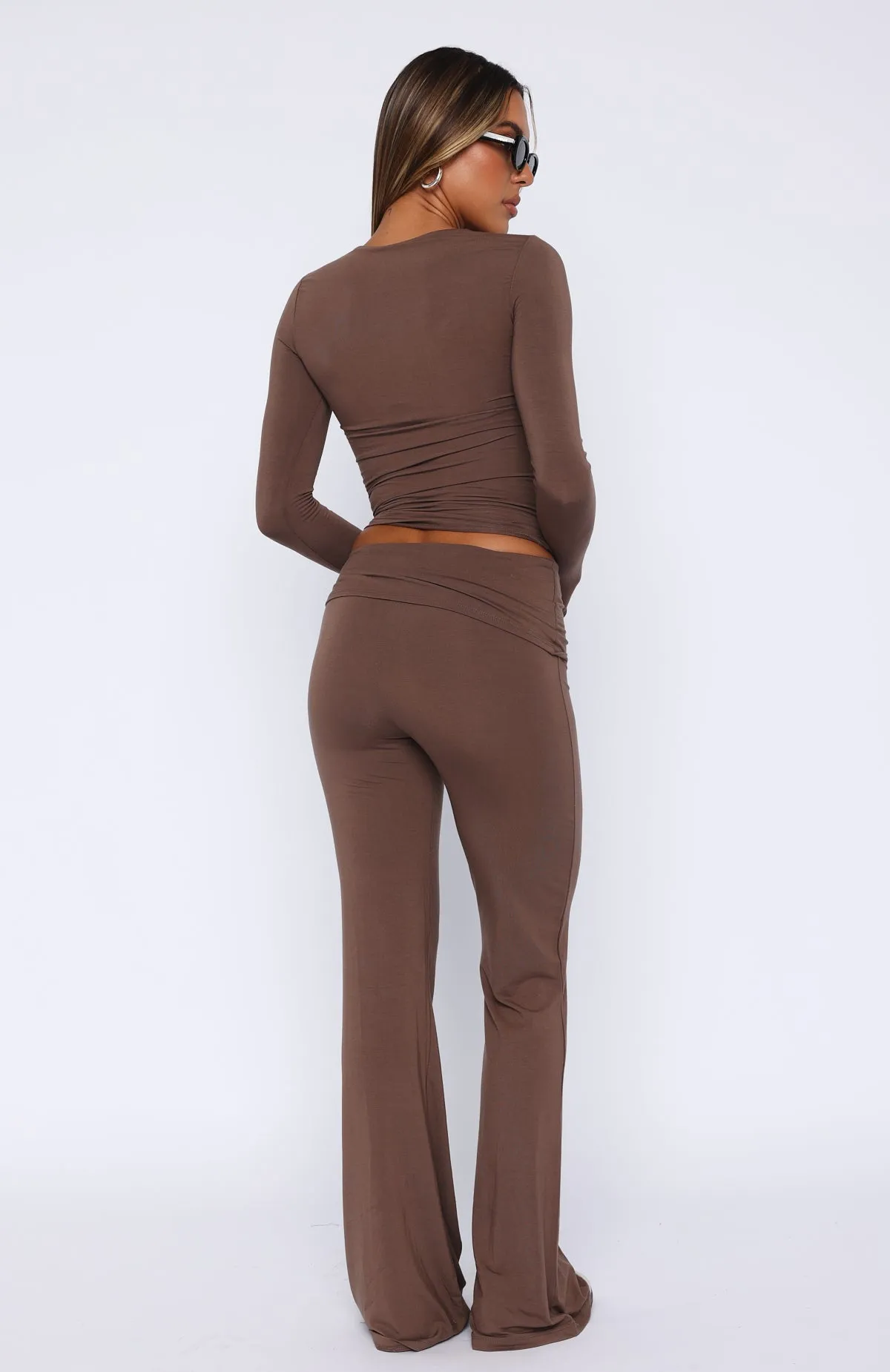 It's A Forever Thing Flare Pants Mocha