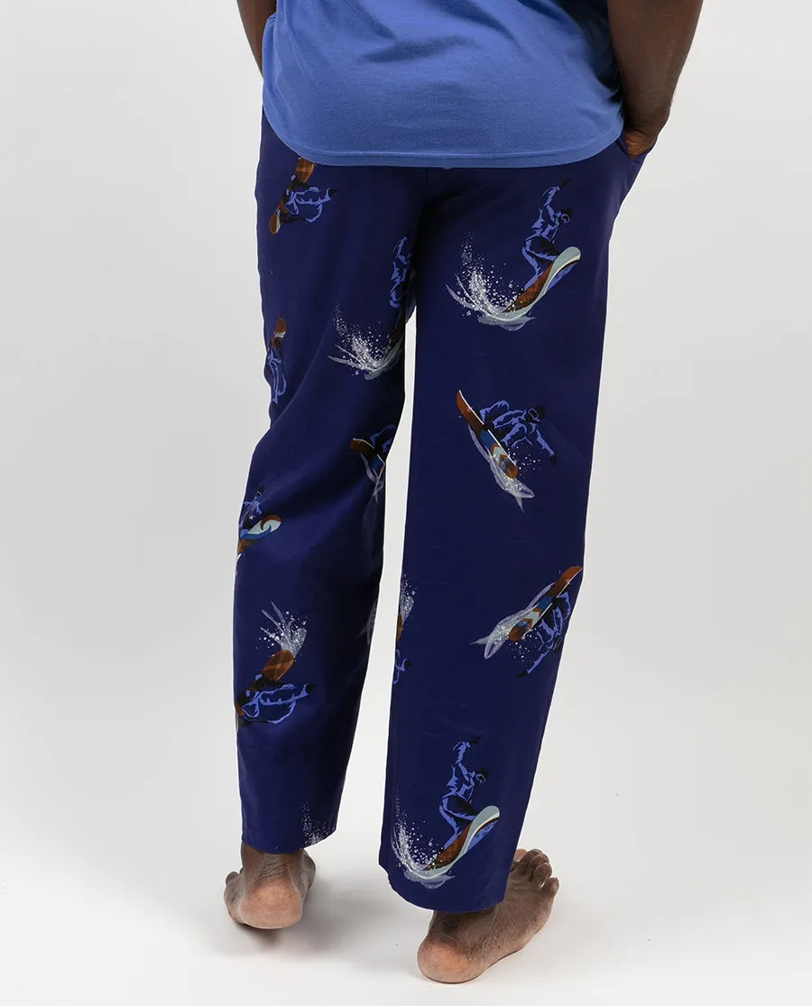 Jamie Snowboarder Print Pyjama Bottoms