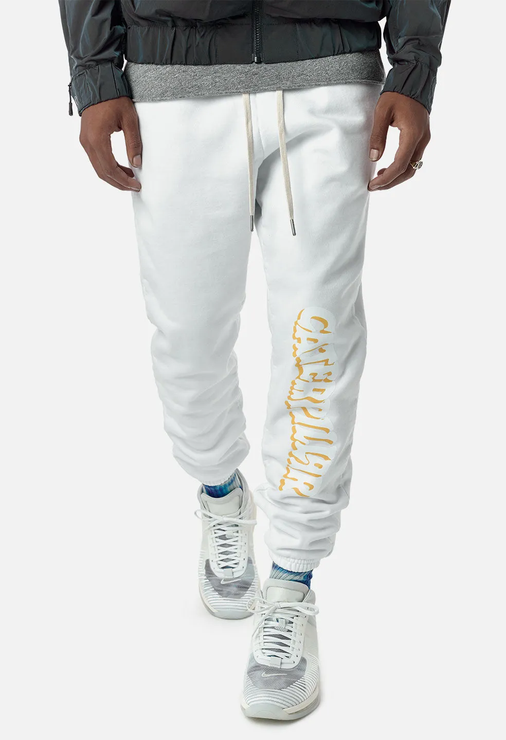 JE X CAT Replica Sweatpants / White