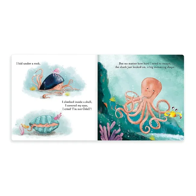 Jellycat Odell, The Fearless Octopus Book