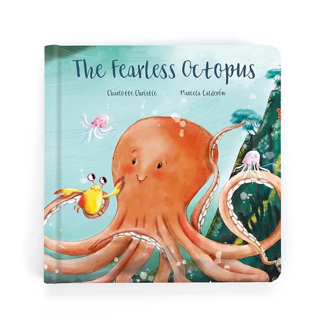 Jellycat Odell, The Fearless Octopus Book