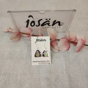 Josan SSW Purple Aster Flower Earrings