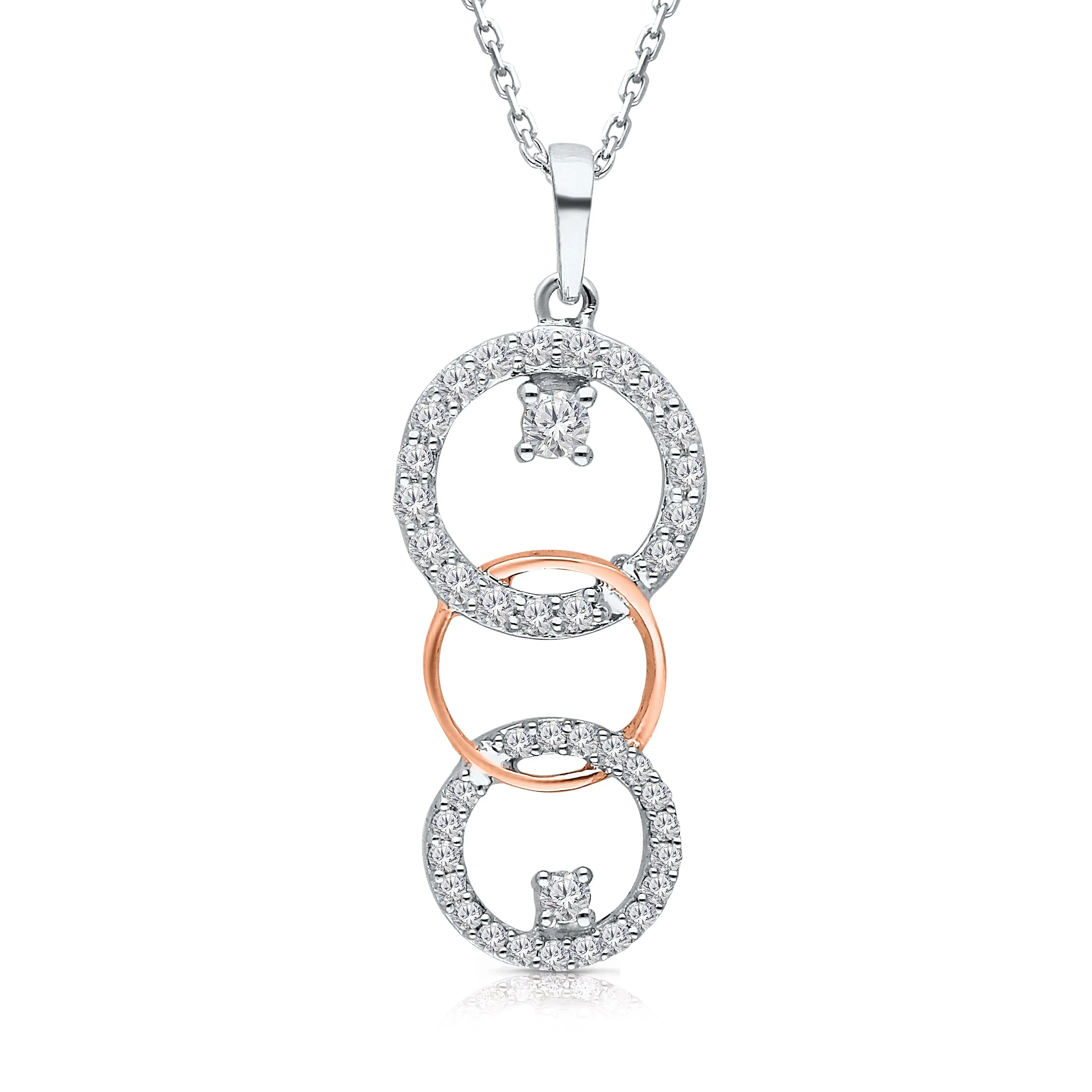 Kallati Eternal Two-Tone Gold Diamond Pendant