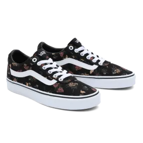 Ladies Garden Floral Black/White Vans Ward Old Skool Styling sale