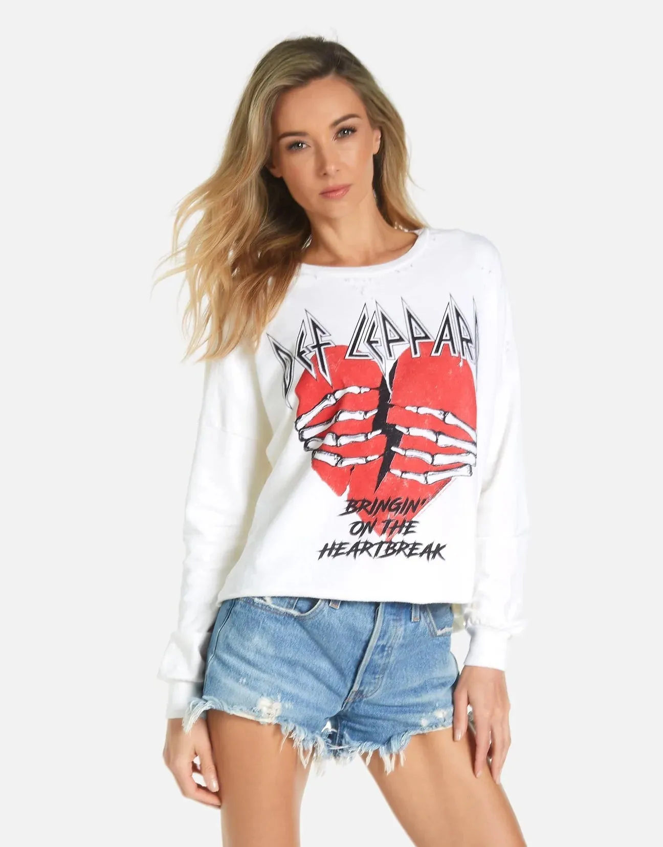 Lauren Moshi Lee X Def Leppard Heartbreak Sweater