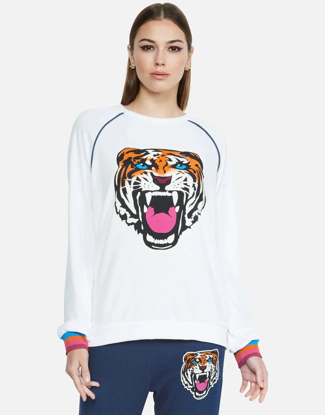 Lauren Moshi Lina Varsity Tiger Sweatshirt