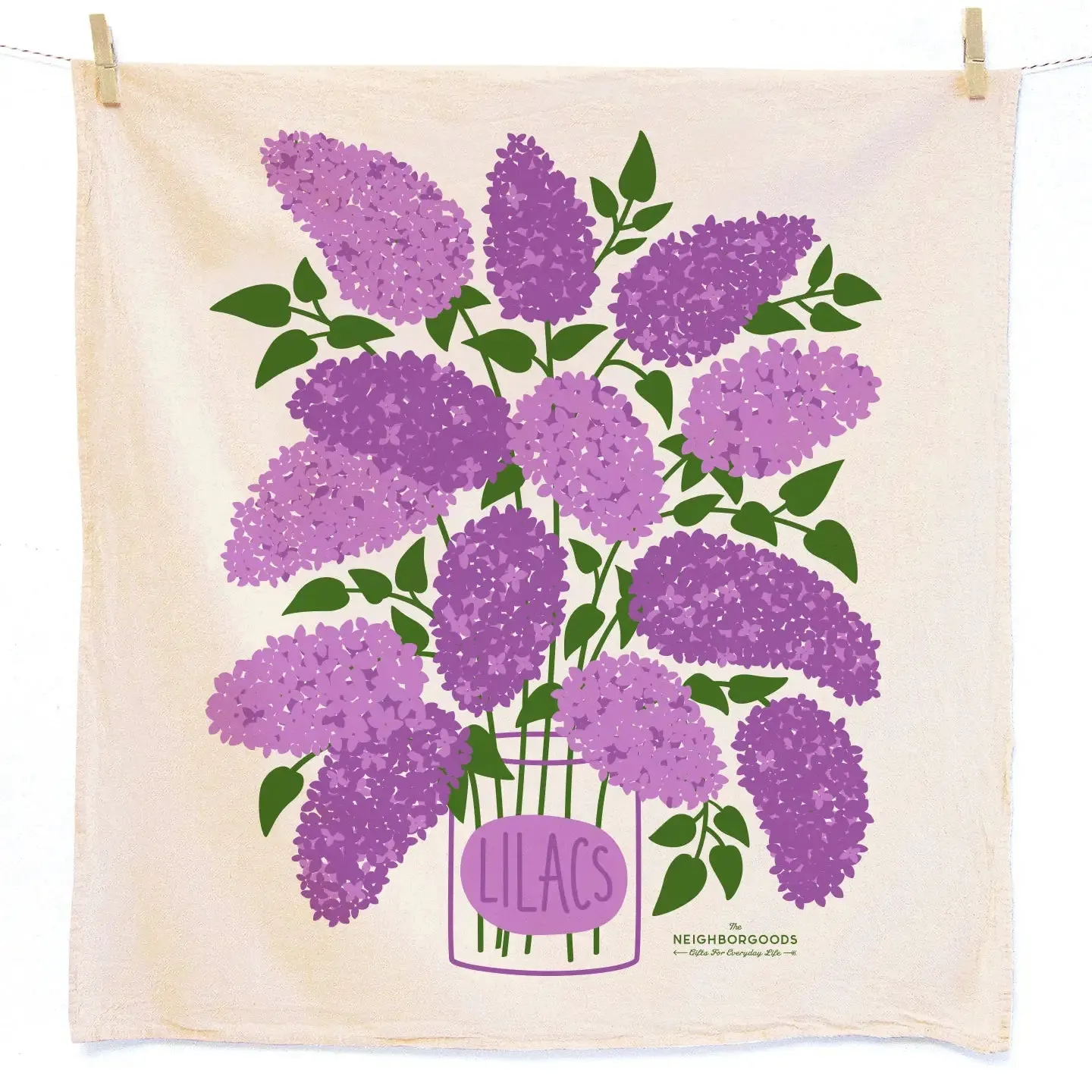 Lilac Purple - Dish Towel   Sponge Cloth Set