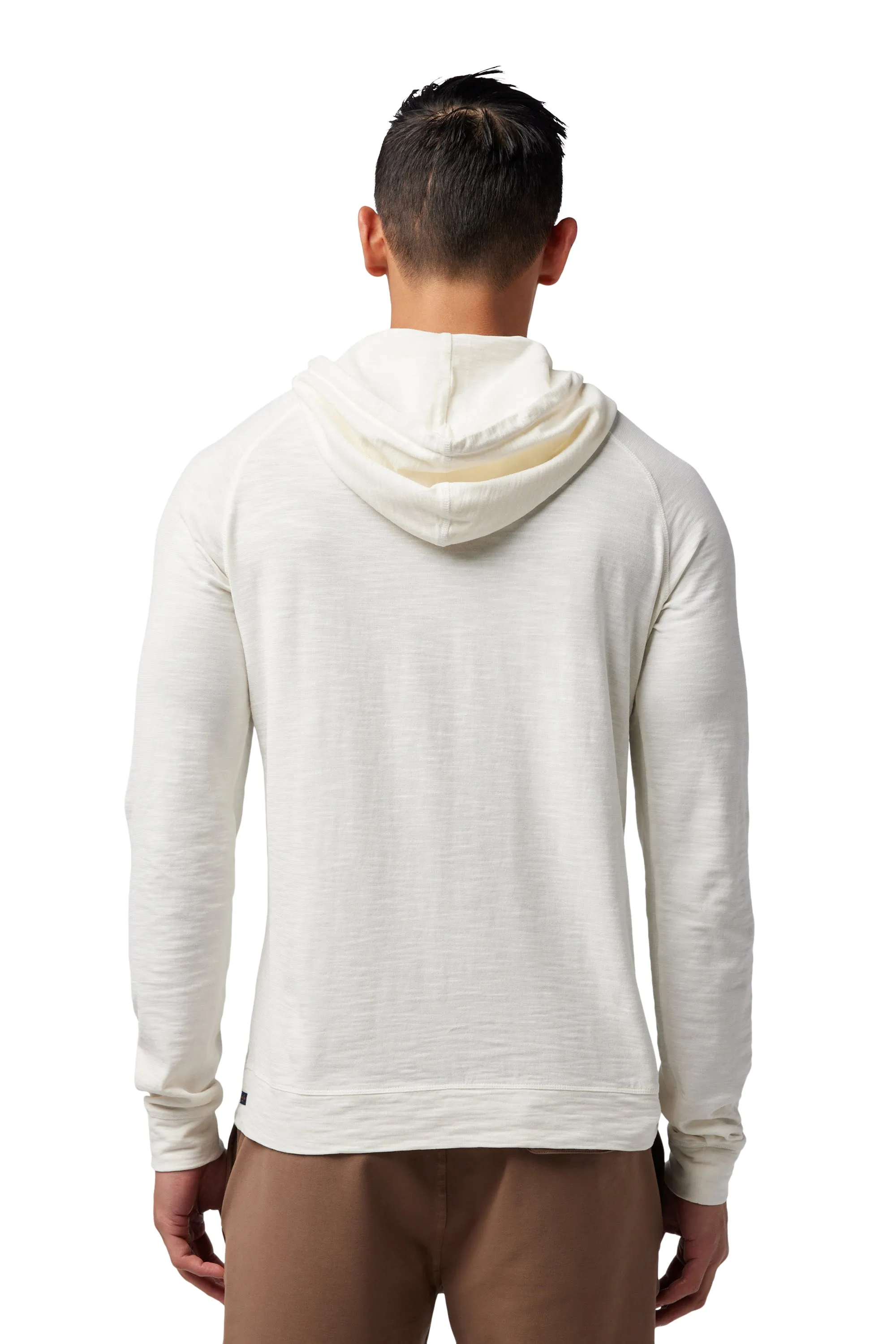 Long Sleeve Hoodie in Slub Cotton G3171