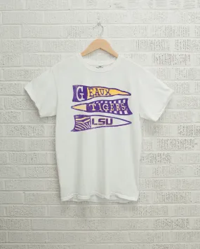 LSU Tigers Pennant White Tee