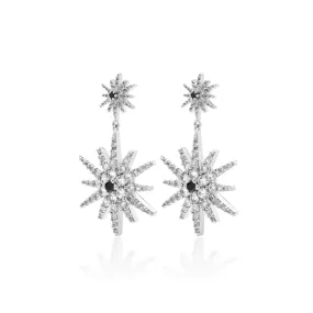 Luminosa / White Topaz   Silver / Drop Earrings