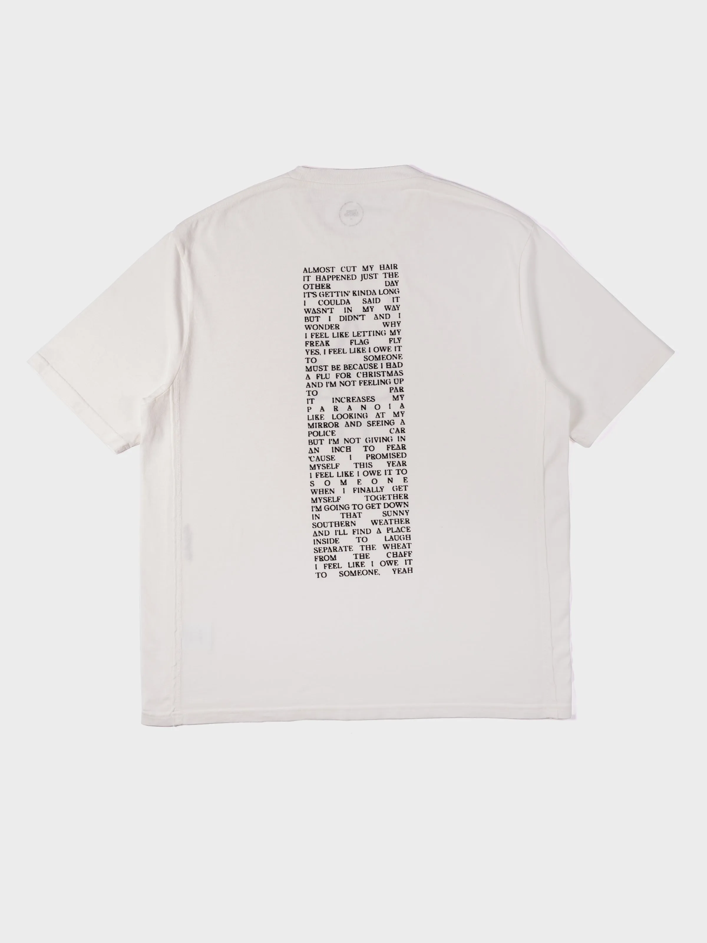 Magic Castles Lyrics S/S T-Shirt - Off White