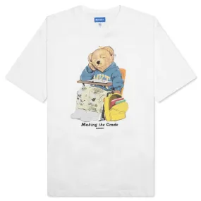 Making the Grade Bear T-Shirt - White