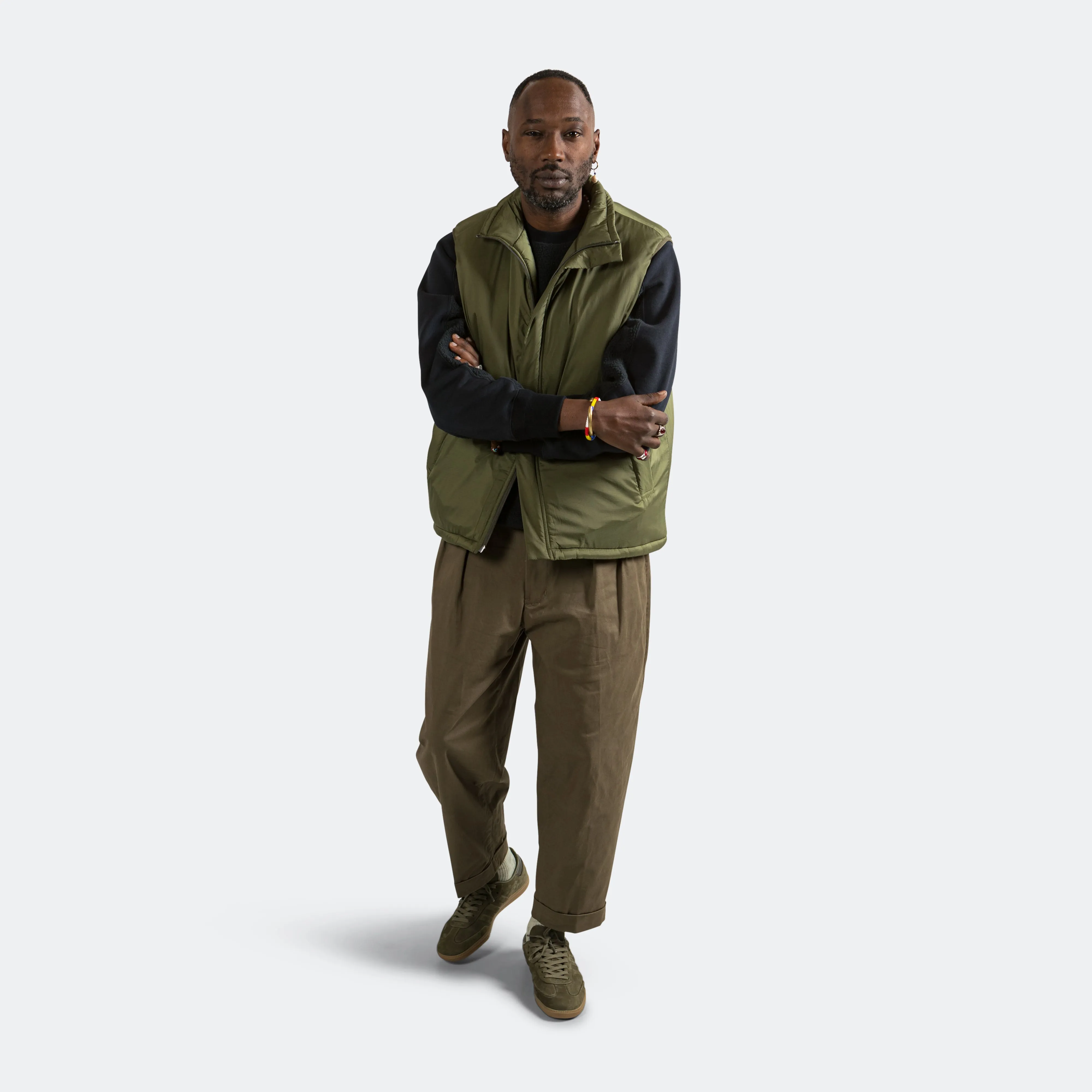 MIL Puff Vest Nylon Rip Stop - Olive