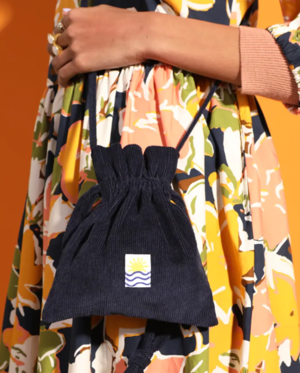 Mini Cord Bag Navy