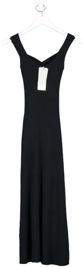 Mint Velvet Blue Navy Twist Back Midi Dress UK XS