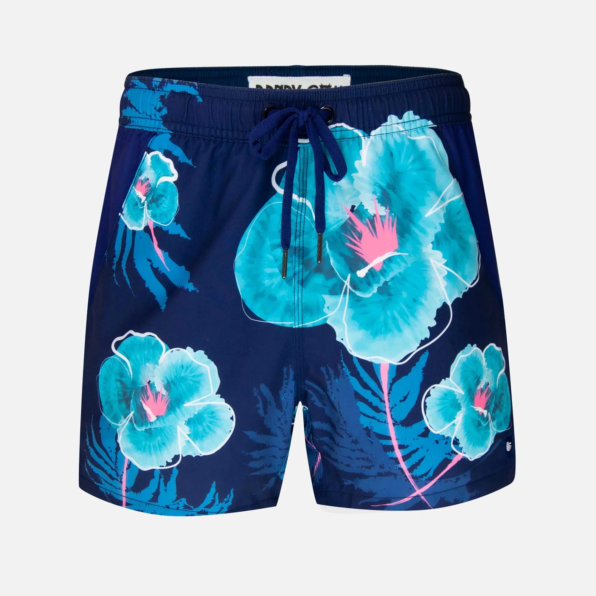 Navy Floral - Men's Swim Shorts