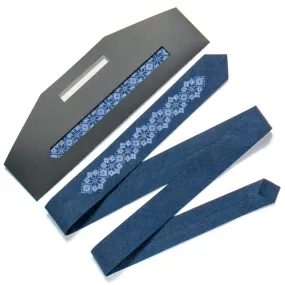 Navy Modern Slim Tie