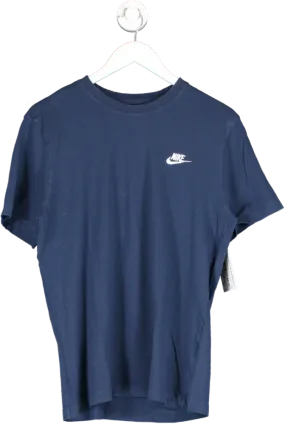 Nike Blue Cotton T Shirt UK M