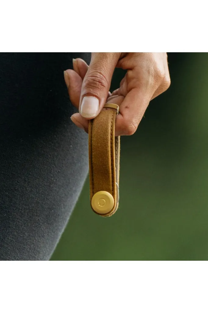 Orbitkey - Waxed Canvas Key Organiser - Golden Sand