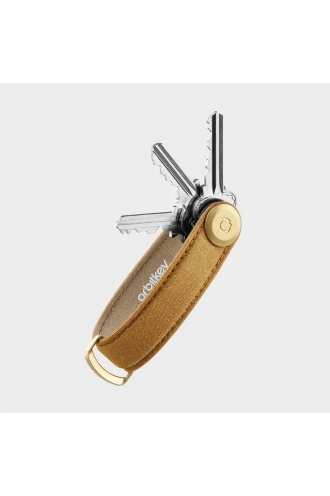 Orbitkey - Waxed Canvas Key Organiser - Golden Sand