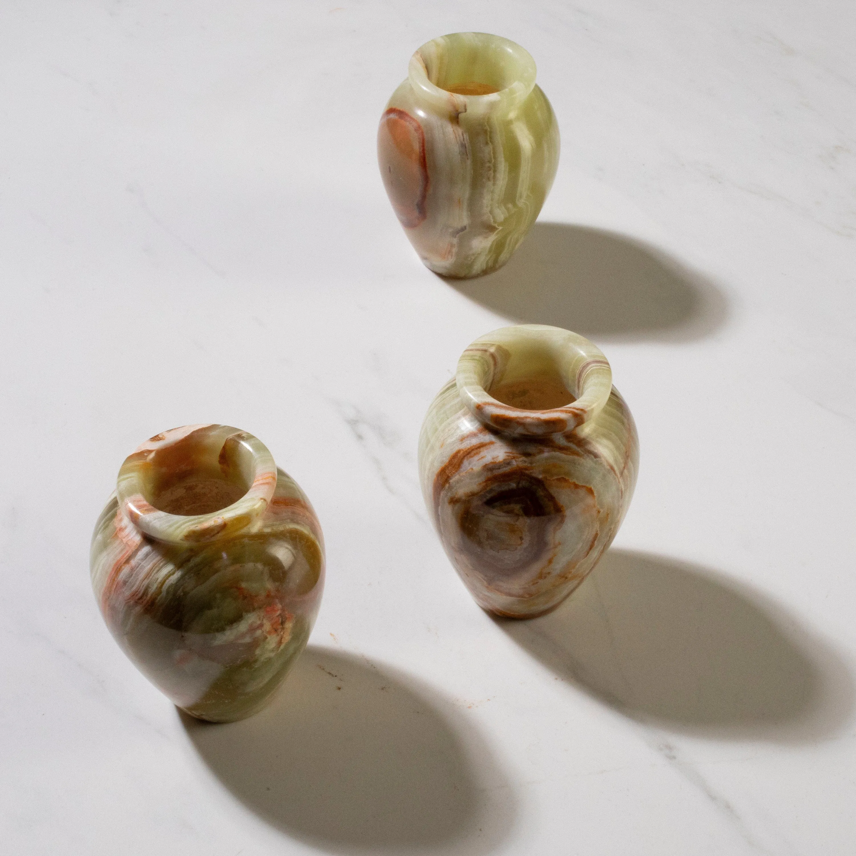 Pakistan Green Onyx Egg Flower Vase