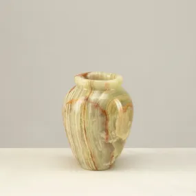 Pakistan Green Onyx Egg Flower Vase