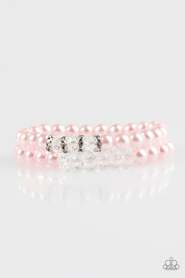 Paparazzi Accessories - Get A Ballroom #B262 Peg - Pink Bracelet