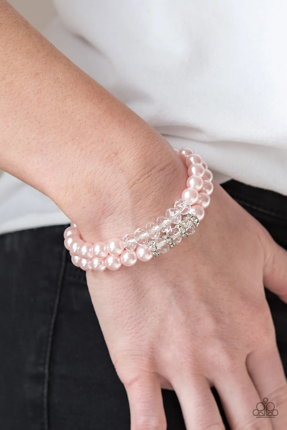 Paparazzi Accessories - Get A Ballroom #B262 Peg - Pink Bracelet