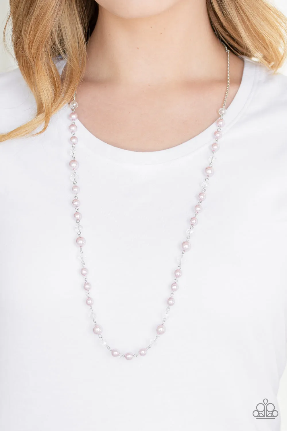 Paparazzi Pristine Prestige - Pink Necklace