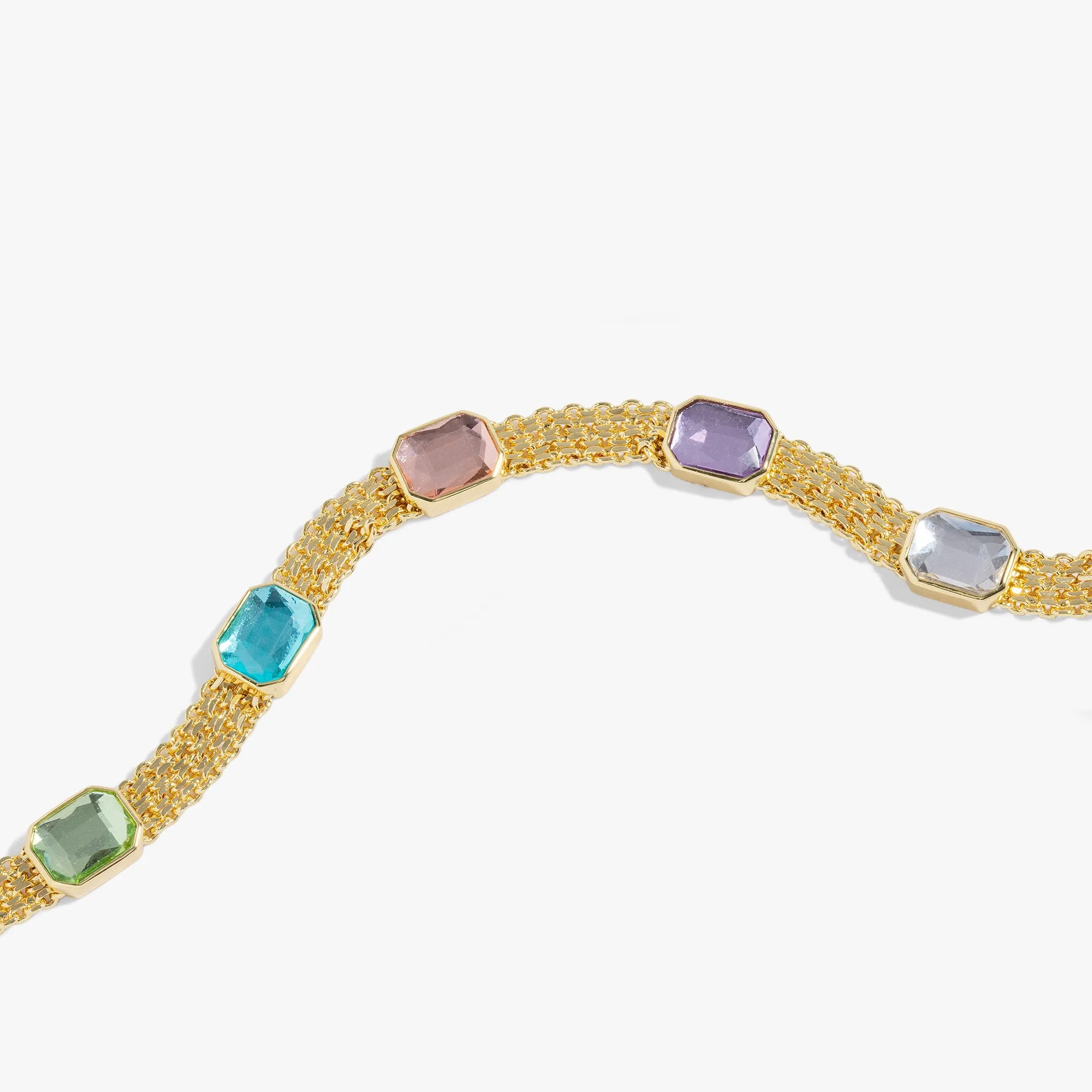 Pastel Crystal Mesh Bracelet