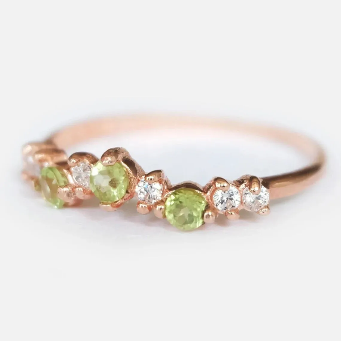 PERIDOT DIAMOND RING TOLA