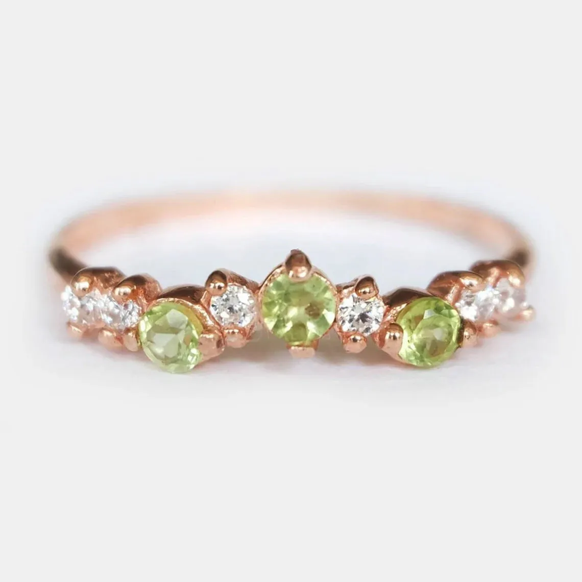 PERIDOT DIAMOND RING TOLA