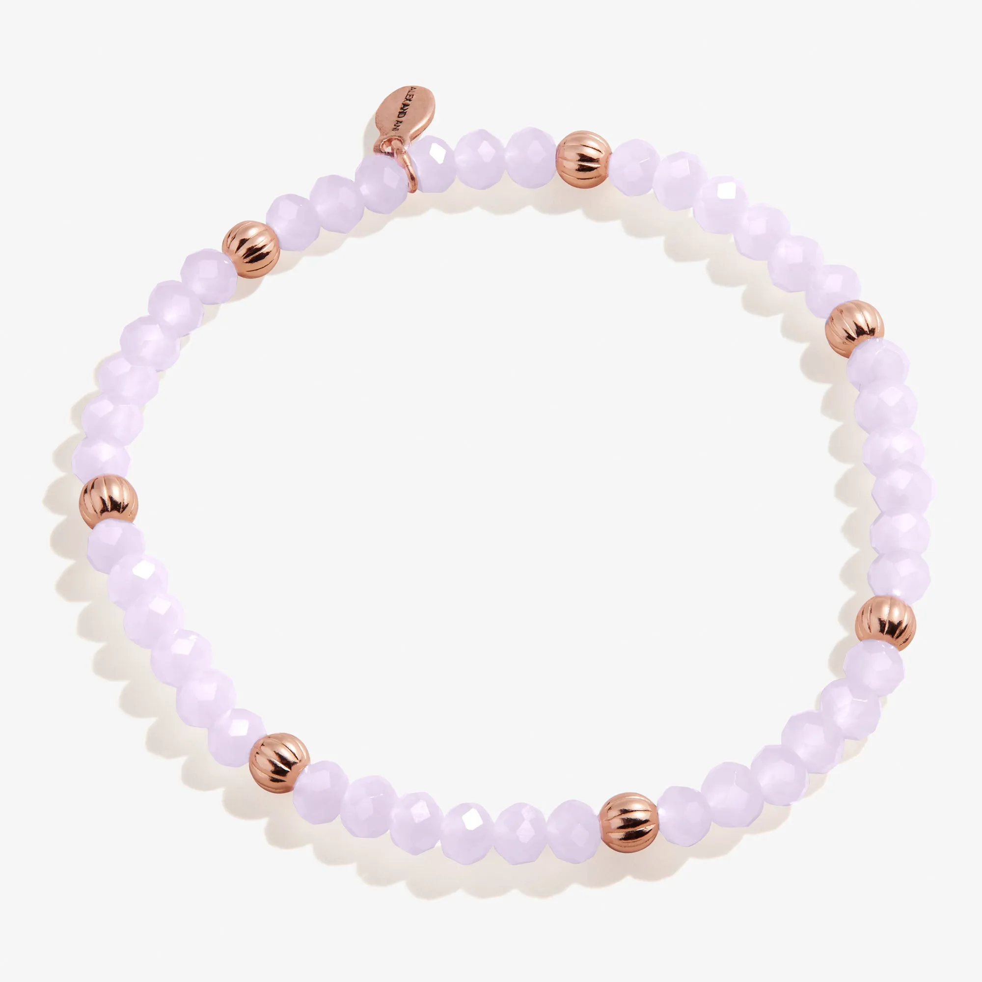 Pink Beaded Stretch Bracelet, Small