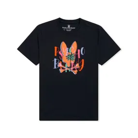 Psycho Bunny Mens Sebastian Hand Drawn Tee - Navy