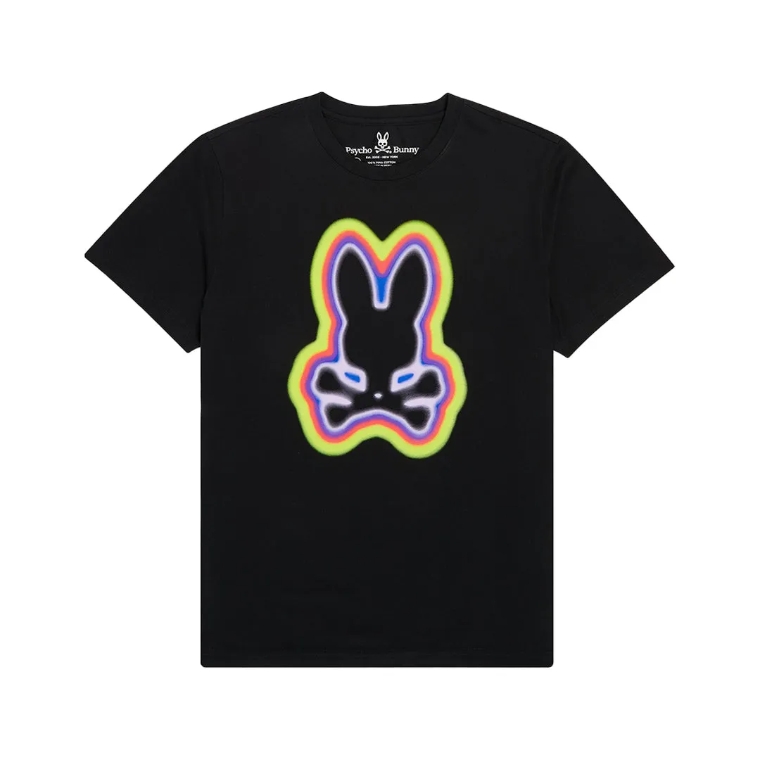 Psycho Bunny Mens Warner Graphic Tee - Black