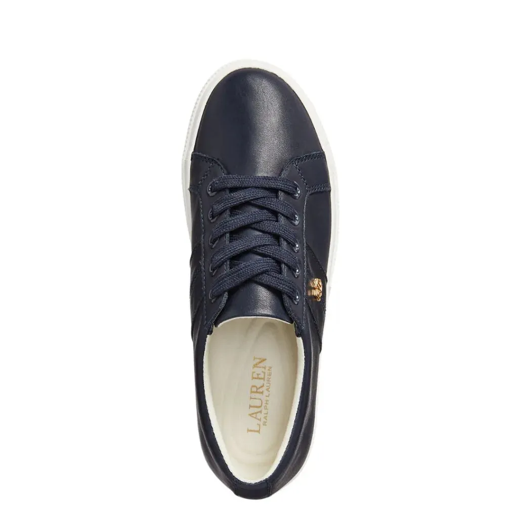 Ralph Lauren Janson II Nappa Leather Trainer Women