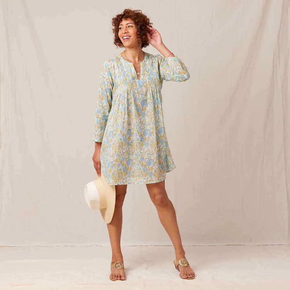 Reese blu Cotton Pintuck Beach Coverup