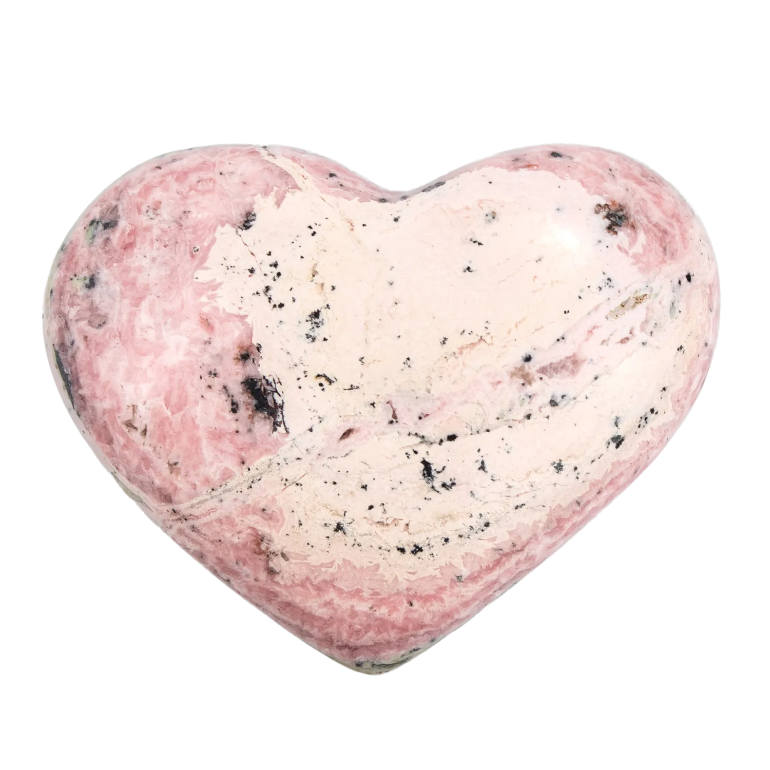 Rhodochrosite Heart