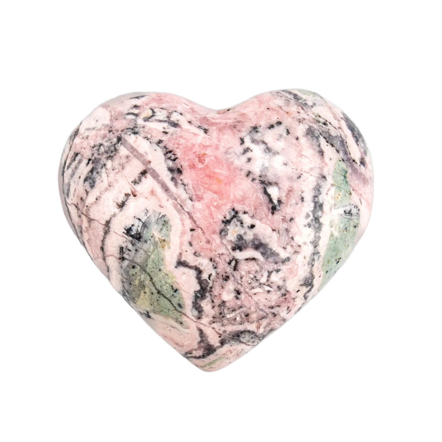 Rhodochrosite Heart