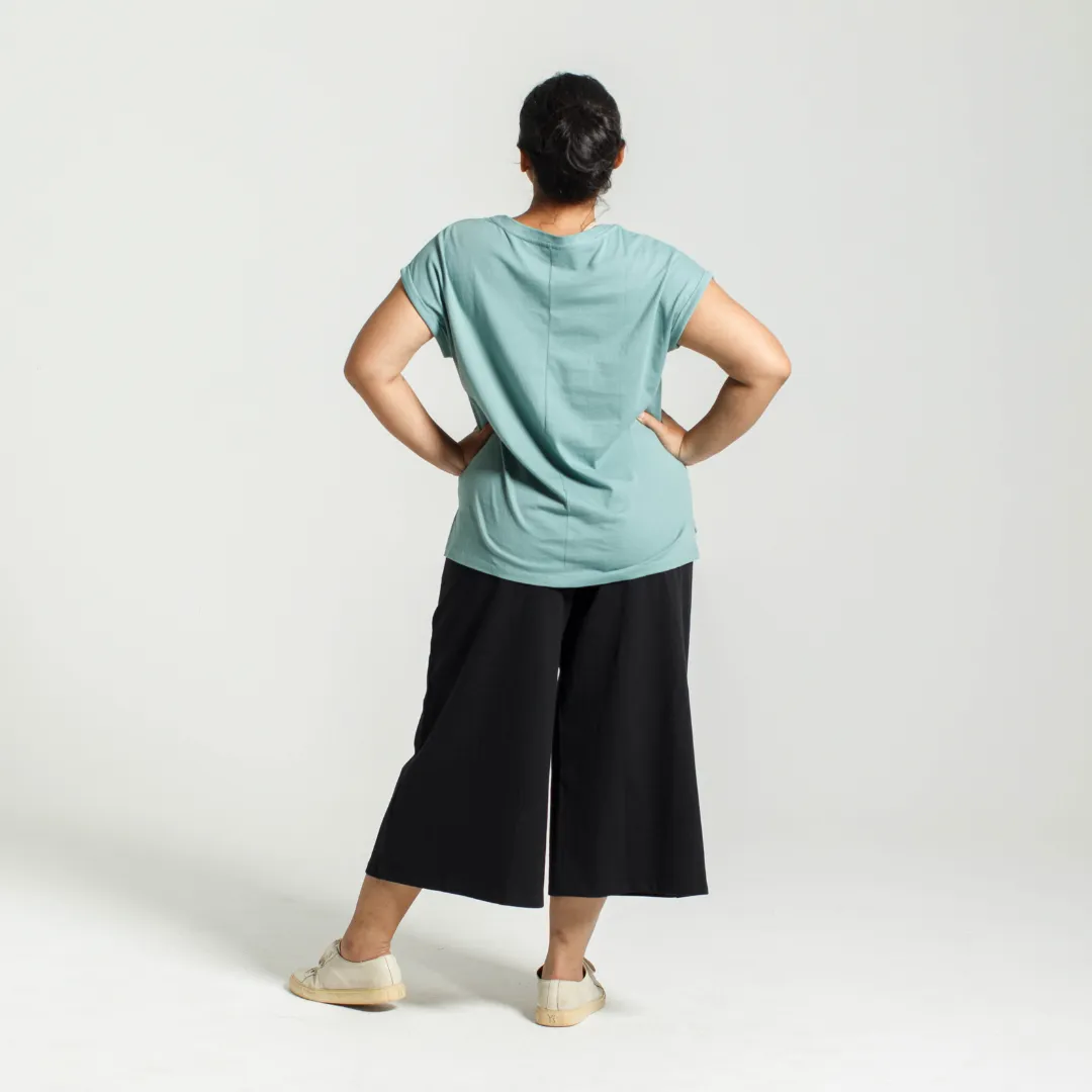 Rolled Sleeve Crew | Seafoam