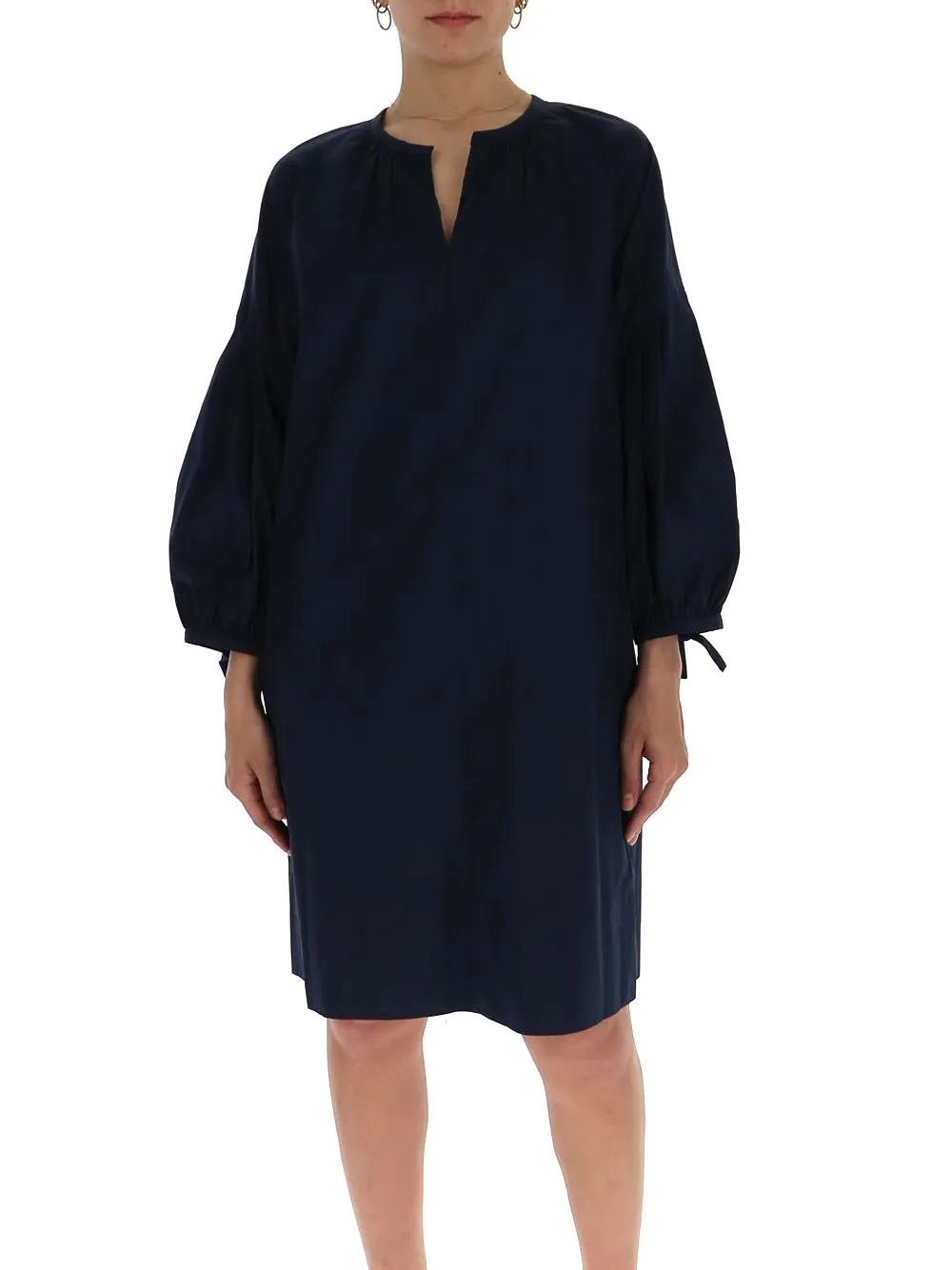 'S Max Mara Poplin Puff Sleeve Dress