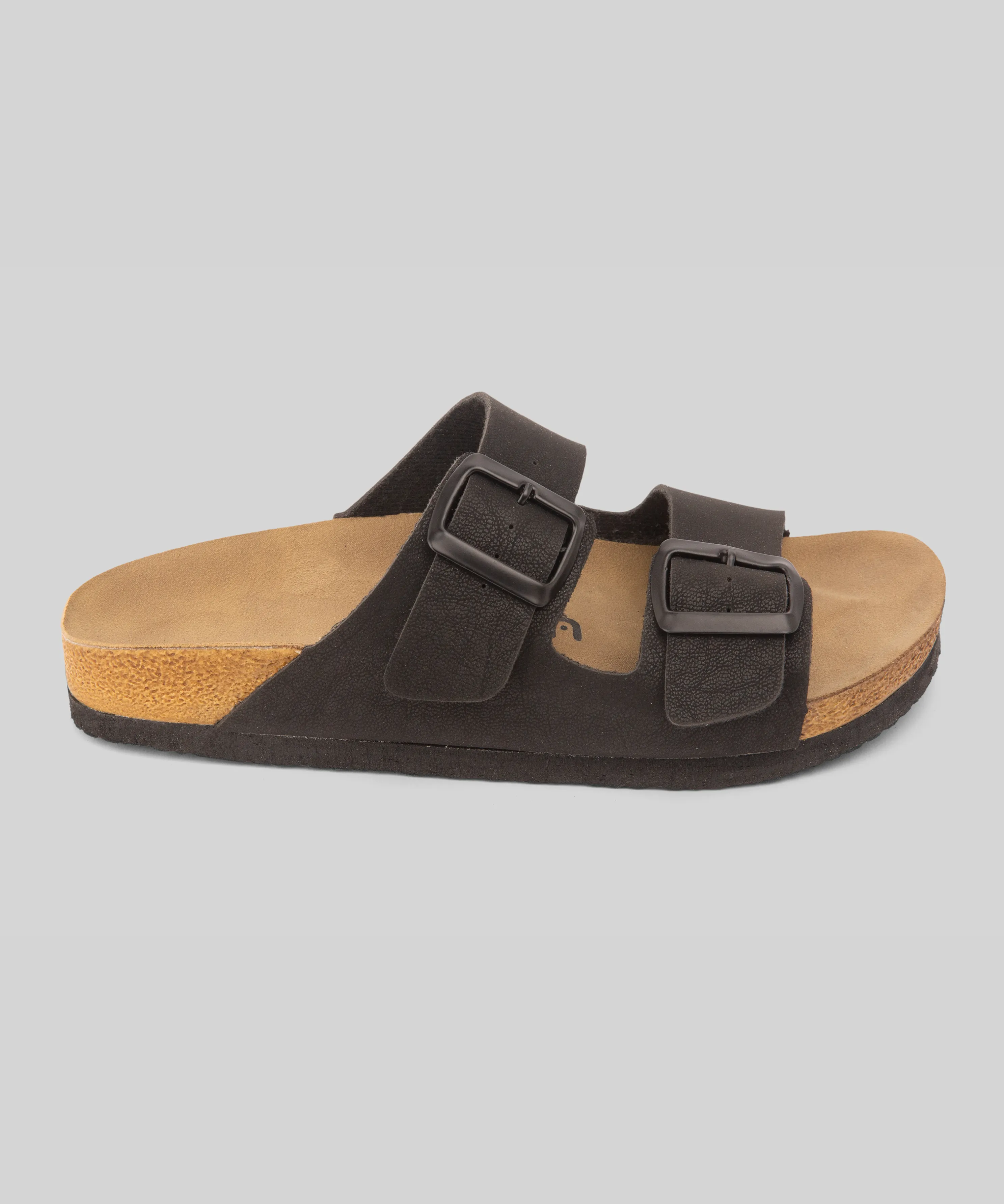 Sandalias Correa Negro Textura