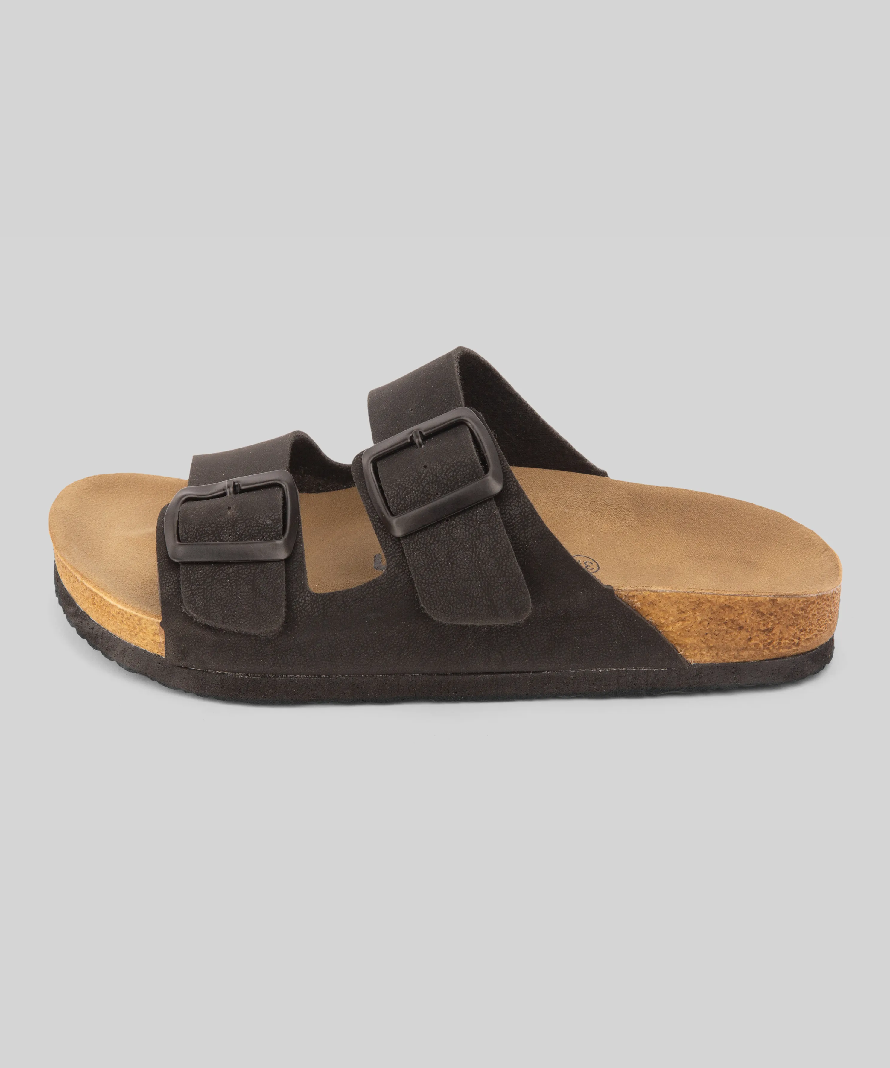 Sandalias Correa Negro Textura