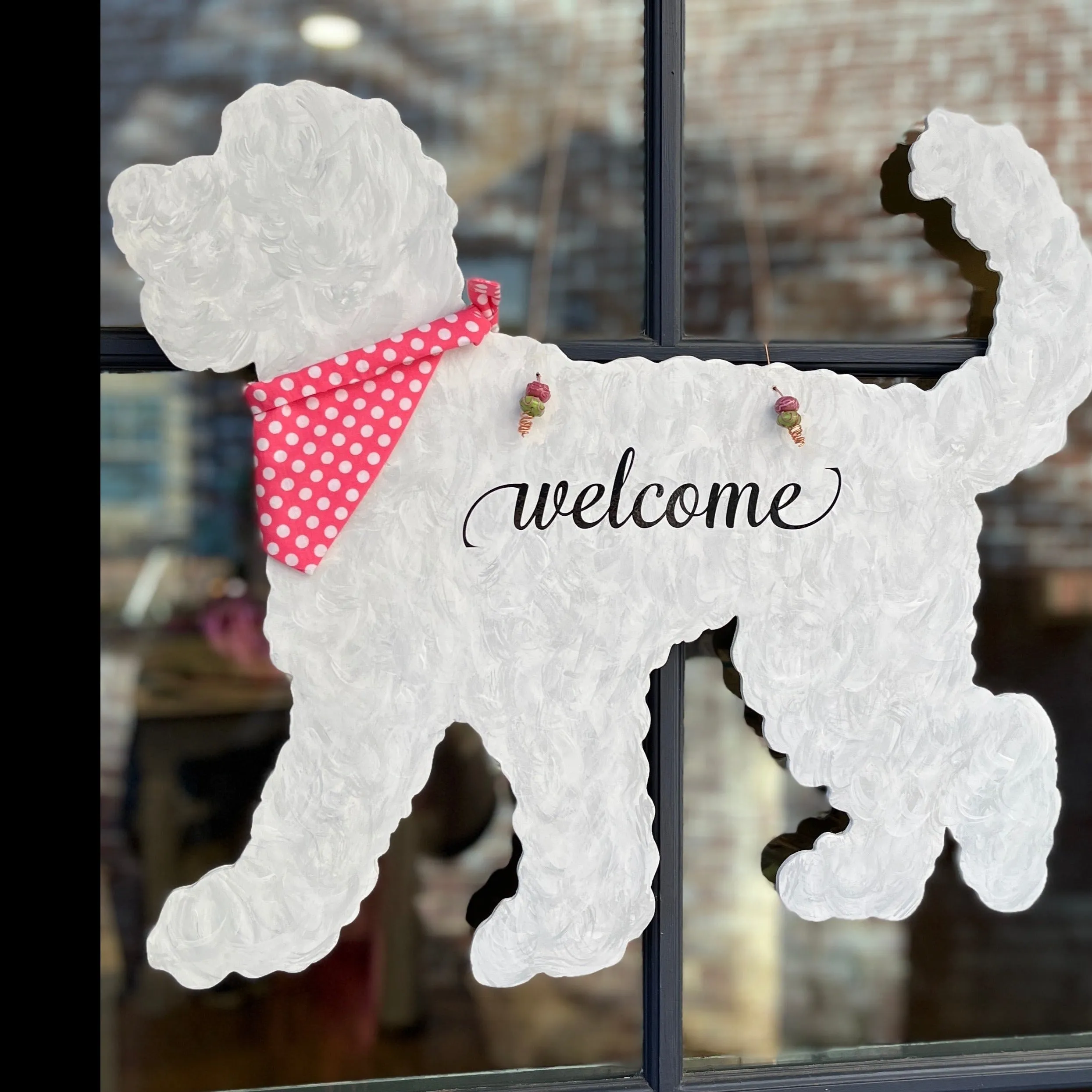 Sheepadoodle Welcome Door Hangers