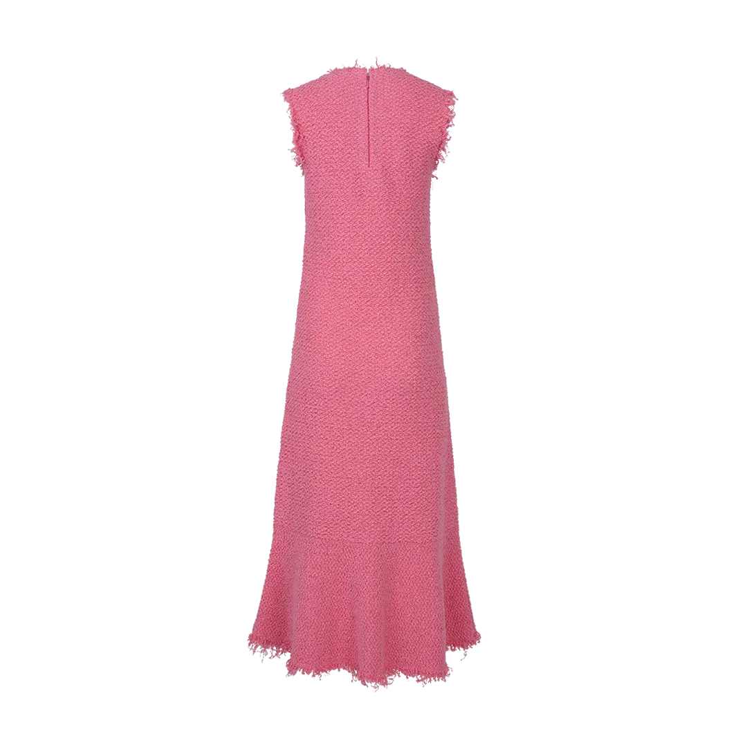 Sleeveless Midi Pink Dress