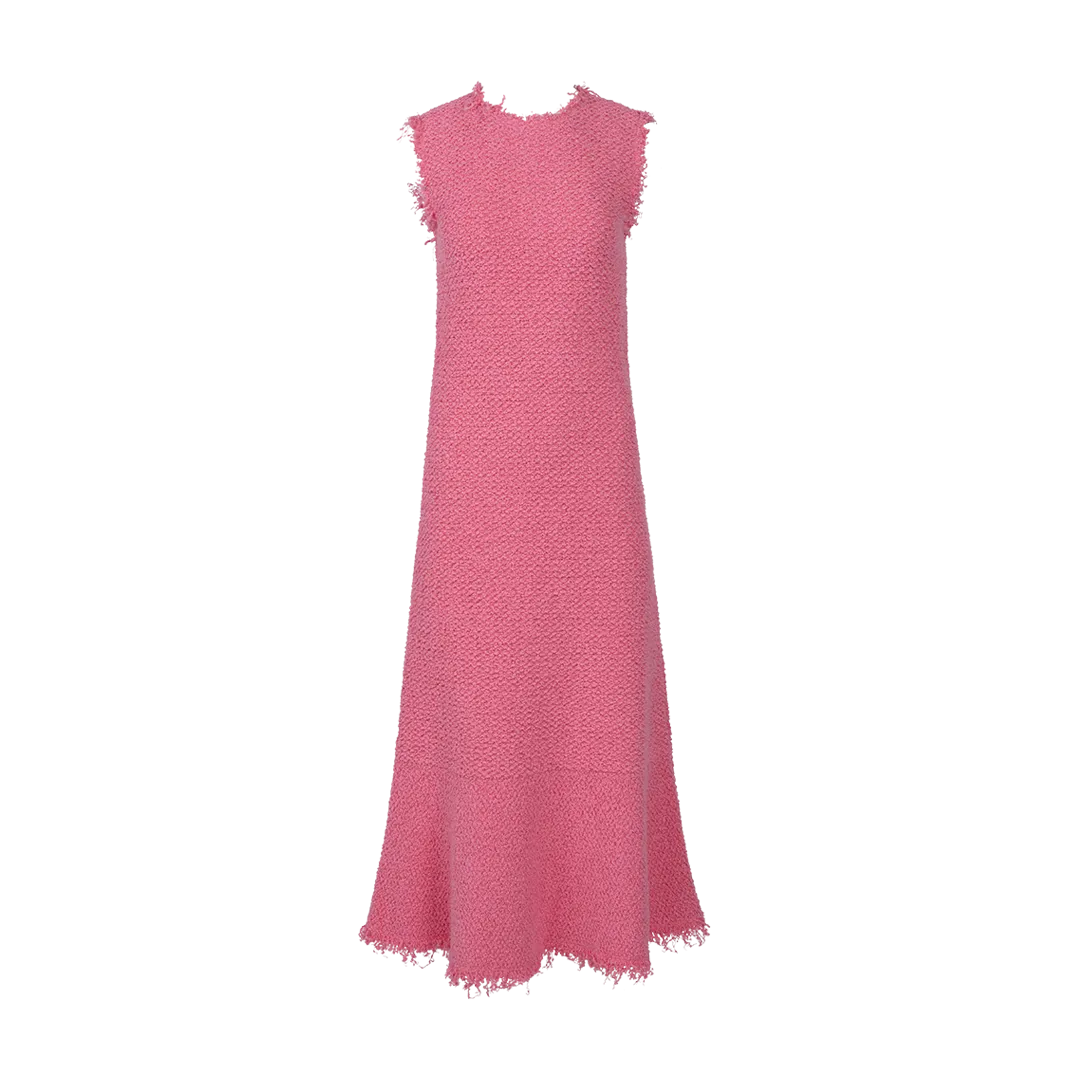 Sleeveless Midi Pink Dress