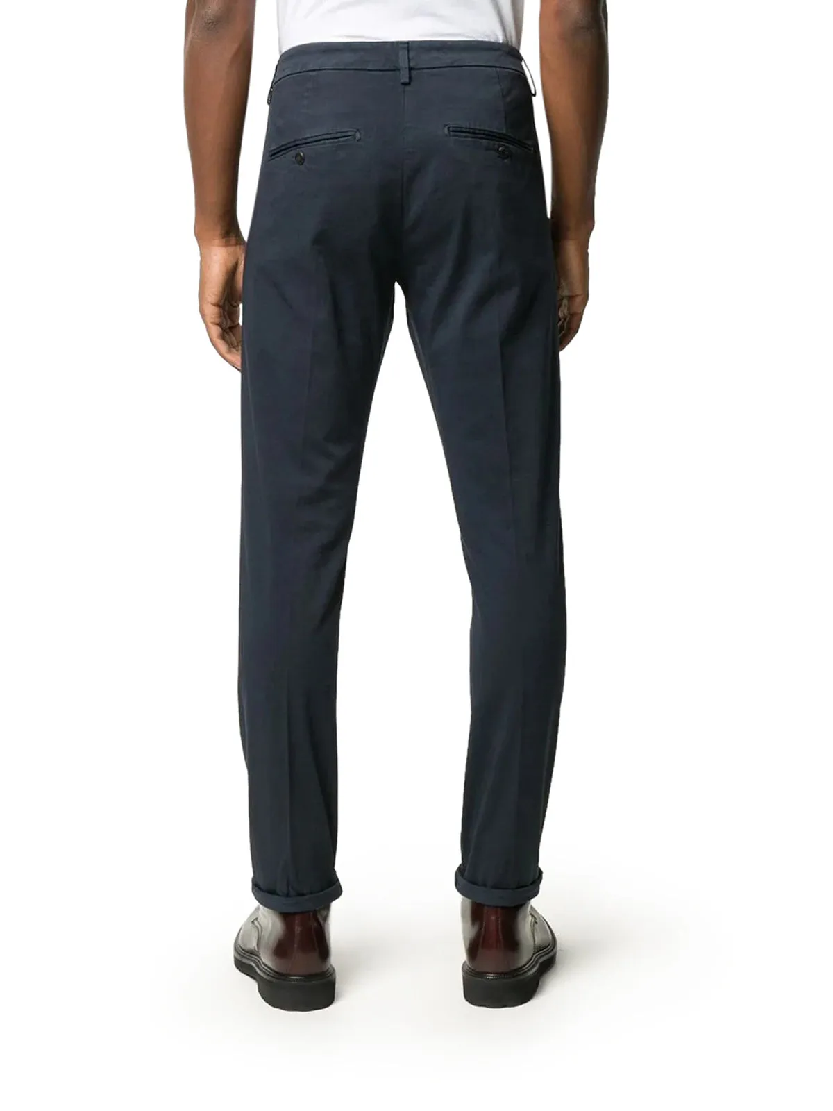 straight-leg cotton chinos