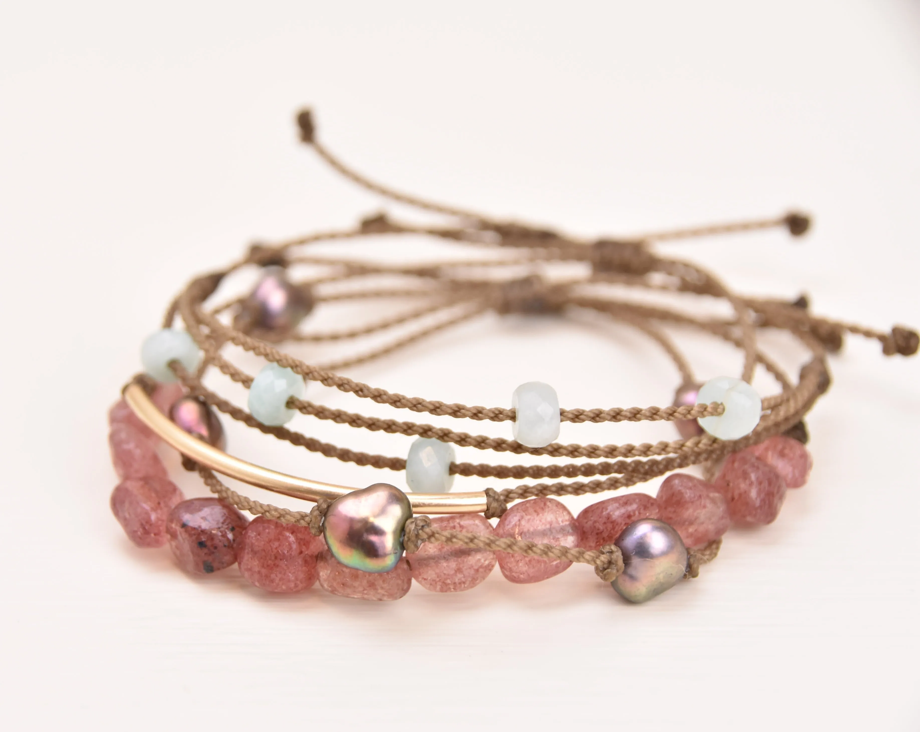 Strawberry Patch - Bracelet Stack (15% off)