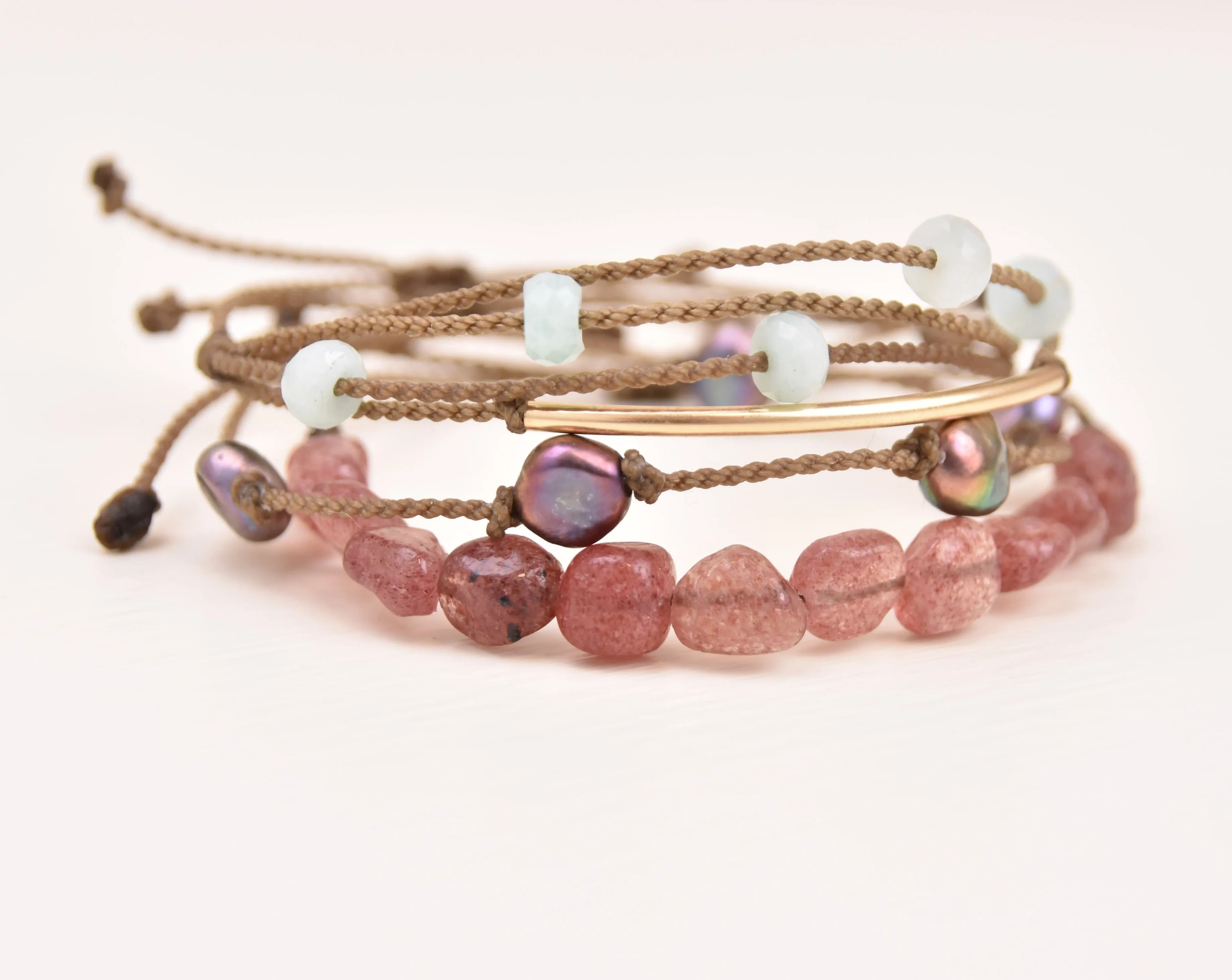 Strawberry Patch - Bracelet Stack (15% off)